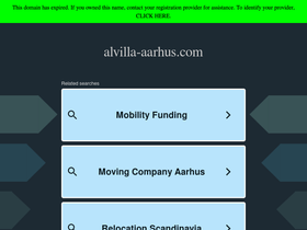 Alvilla Aarhus homepage screenshot