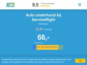 'serviceright-autos.nl' screenshot