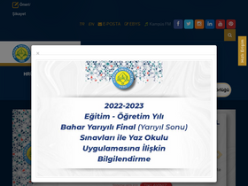'harusem.harran.edu.tr' screenshot