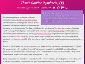'genderdysphoria.fyi' screenshot