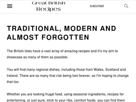 'greatbritishrecipes.com' screenshot