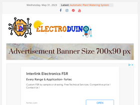 'electroduino.com' screenshot