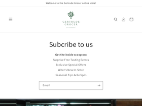gertrudegrocer.com homepage screenshot