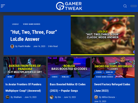 'gamertweak.com' screenshot