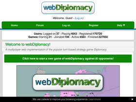 'webdiplomacy.net' screenshot