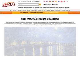 'artsdot.com' screenshot