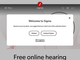 'signia.net' screenshot