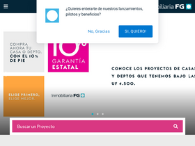 'inmobiliariafg.cl' screenshot