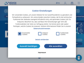 'stadtwerke-karlsruhe.de' screenshot