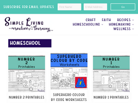'simplelivingcreativelearning.com' screenshot