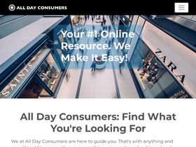'alldayconsumers.com' screenshot