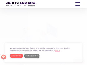'hostarmada.com' screenshot