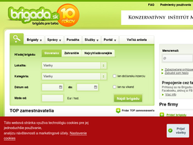 'brigada.sk' screenshot