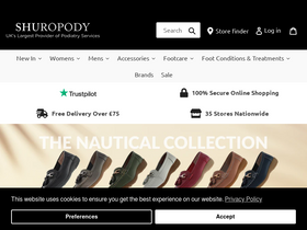'shuropody.com' screenshot
