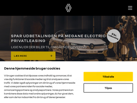 'renault.dk' screenshot