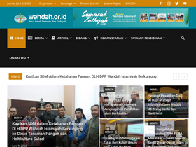 'wahdah.or.id' screenshot
