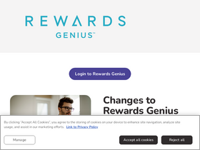 'rewardsgenius.com' screenshot