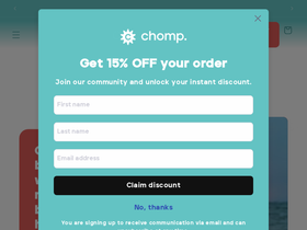 chompgums.com homepage screenshot