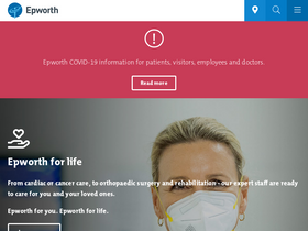 'epworth.org.au' screenshot