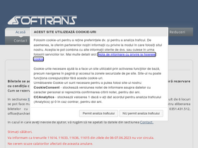 'softrans.ro' screenshot