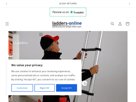Ladders Online homepage screenshot