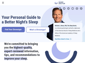 'thesleepdoctor.com' screenshot