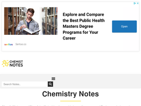 'chemistnotes.com' screenshot