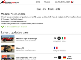 'assettocorsa.club' screenshot
