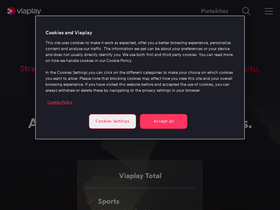 'viaplay.lv' screenshot