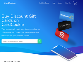 'cardcookie.com' screenshot