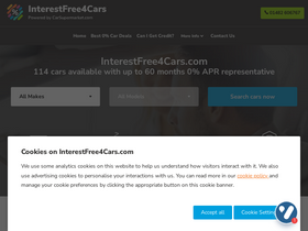 'interestfree4cars.com' screenshot