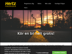 'hertzfreerider.se' screenshot