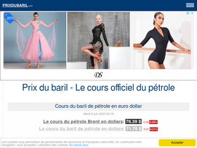 'prixdubaril.com' screenshot