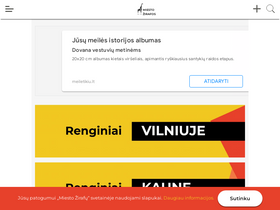 'mzirafos.lt' screenshot