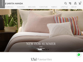 'saritahanda.com' screenshot