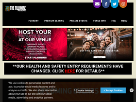 'thefillmorephilly.com' screenshot