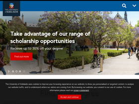 'adelaide.edu.au' screenshot