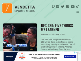 'vendettasportsmedia.com' screenshot