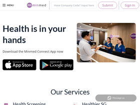 'minmed.sg' screenshot