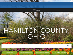 'hamiltoncountyohio.gov' screenshot
