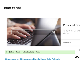 'oracionesfamilia.com' screenshot