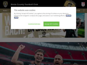 'nottscountyfc.co.uk' screenshot