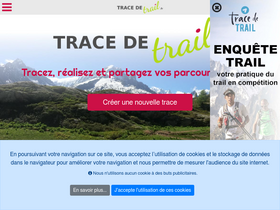 'tracedetrail.fr' screenshot