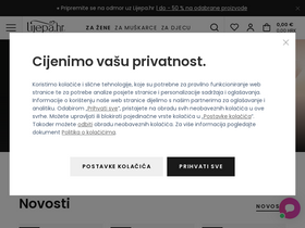 'lijepa.hr' screenshot