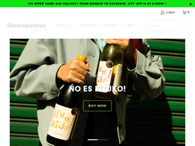 bombvinos.com homepage screenshot