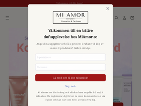 MiAmor.se homepage screenshot
