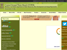 'cgwb.gov.in' screenshot