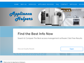 'appliancehelper.net' screenshot