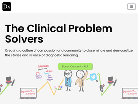 'clinicalproblemsolving.com' screenshot