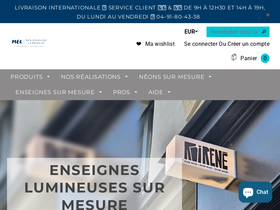 monenseignelumineuse.fr homepage screenshot